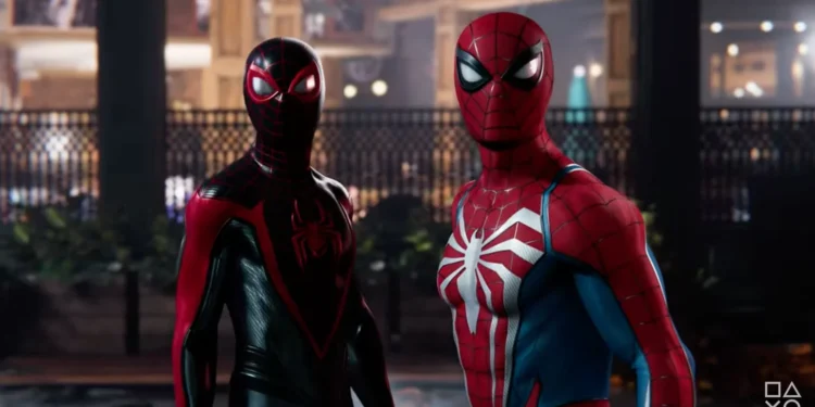 Peter Parker e Miles Morales sono entrambi Spider-Man nel gioco Marvel's Spider-Man 2.