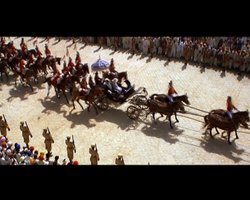 Una scena di "Passaggio in India" con dei cavalli